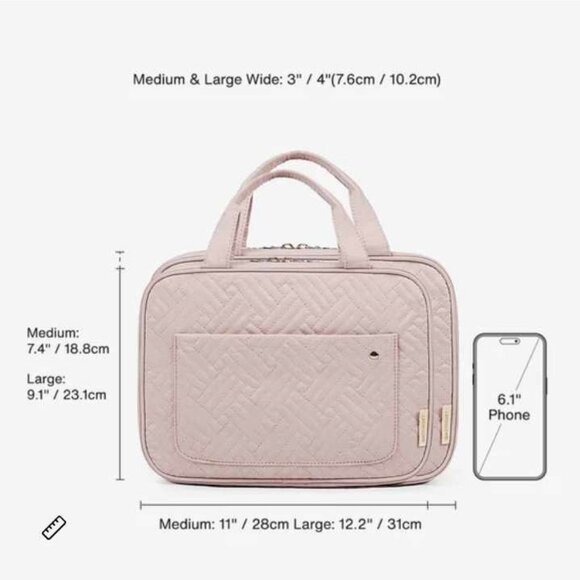 Pink Hanging Toiletry Bag NWOT - Picture 7 of 7